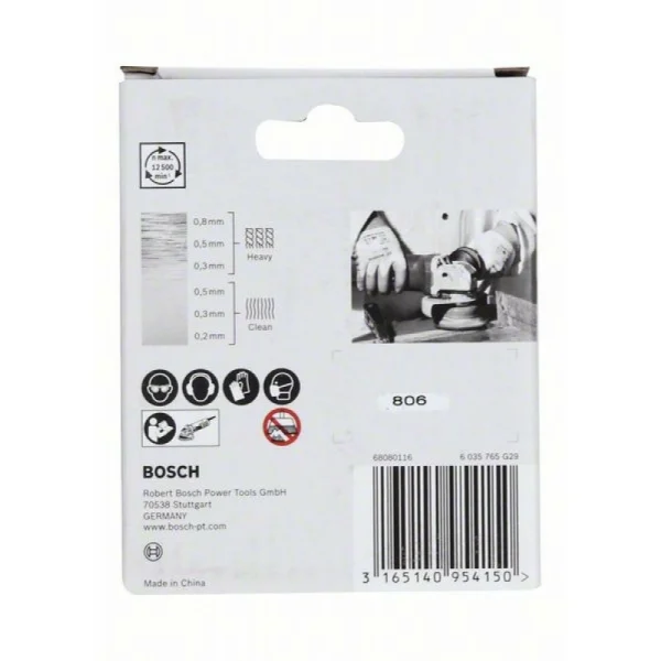 Чашечная щетка пучки X-LOCK 75 мм INOX СТАЛЬ 0.5 мм Bosch 2608620729 — изображение 4