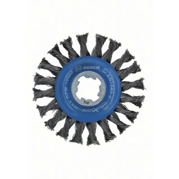 Кольцевая щетка пучки X-LOCK 115 мм СТАЛЬ 0.5 мм Bosch 2608620731