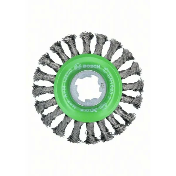 Кольцевая щетка пучки X-LOCK 115 мм INOX СТАЛЬ 0.5 мм Bosch 2608620733