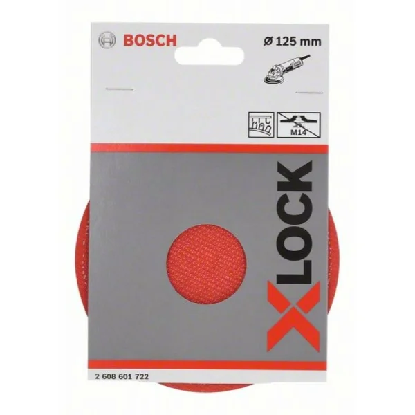Опорная тарелка X-LOCK на липучке 125 мм Bosch 2608601722 — изображение 3