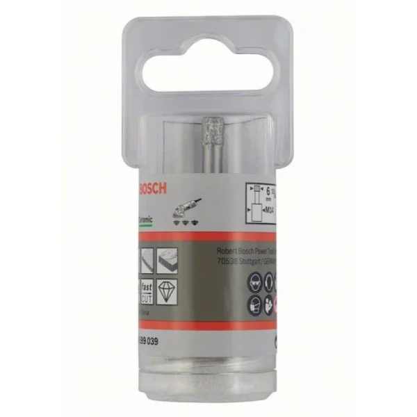 Алмазная коронка Dry Speed 6мм для УШМ М14 Bosch 2608599039
