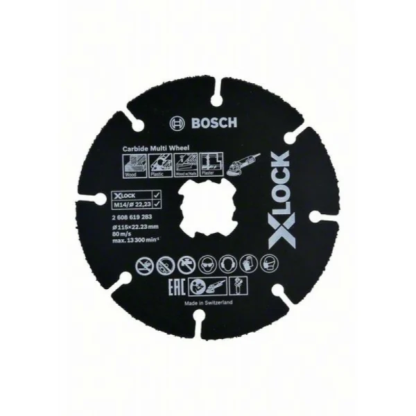 Отрезной круг по дереву X-LOCK для УШМ 115 мм 10 шт. Bosch 2608619368 — изображение 2