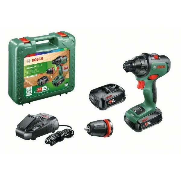 Аккумуляторная бесщеточная дрель-шуруповерт Bosch AdvancedDrill18 (2 акк.) 06039B5006