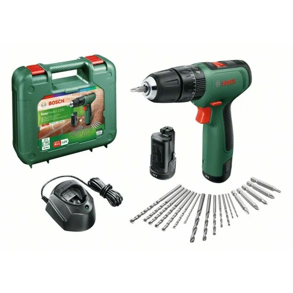 Аккумуляторная ударная дрель-шуруповерт Bosch EasyImpact 1200 (2 акк.) 06039D3105