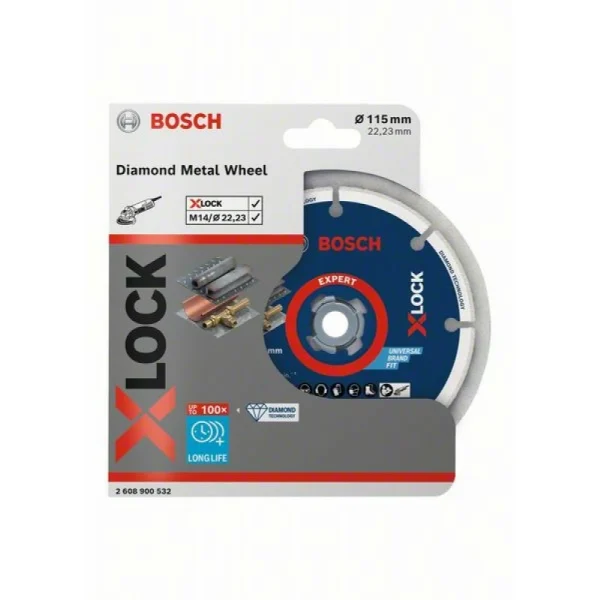 Алмазный диск X-LOCK по металлу 115x22,23мм Bosch 2608900532 — изображение 2