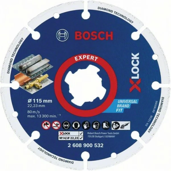 Алмазный диск X-LOCK по металлу 115x22,23мм Bosch 2608900532 — изображение 4