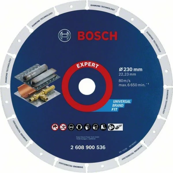 Алмазный диск по металлу 230x22,23мм Bosch 2608900536 — изображение 4