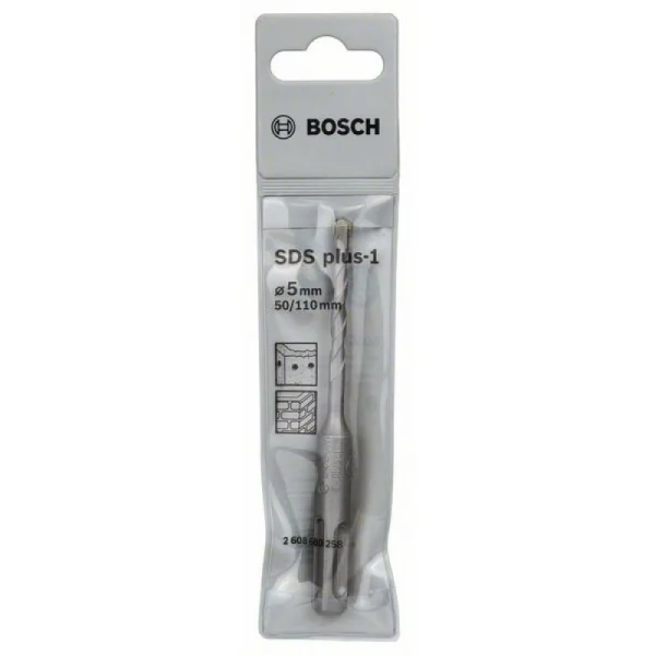 Бур SDS-plus-1 5x50x110 мм Bosch 2608680258 — изображение 2