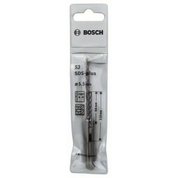 Бур SDS-plus-1 5,5x50x110 мм Bosch 2608680260 — изображение 2