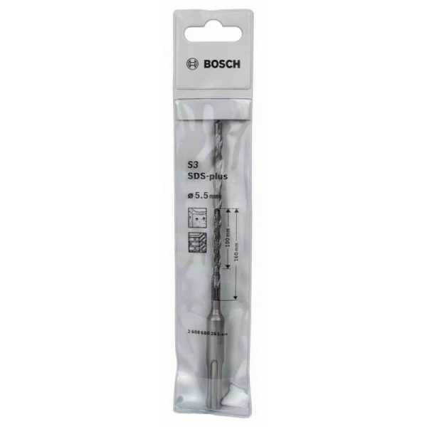 Бур SDS-plus-1 5,5x100x160 мм Bosch 2608680261 — изображение 2