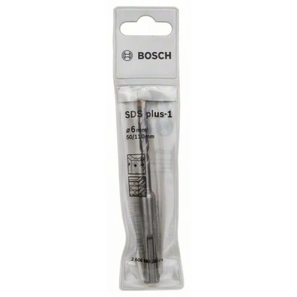 Бур SDS-plus-1 6x50x110 мм Bosch 2608680262 — изображение 2