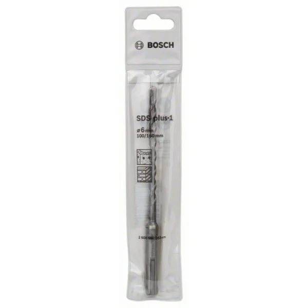 Бур SDS-plus-1 6x100x160 мм Bosch 2608680263 — изображение 2