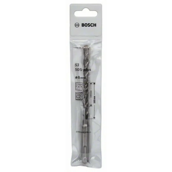 Бур SDS-plus-1 8x100x160 мм Bosch 2608680270 — изображение 2