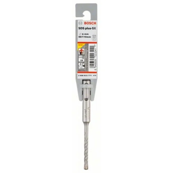 Бур SDS-plus-5X 5x50x110 мм Bosch 2608833771 — изображение 2