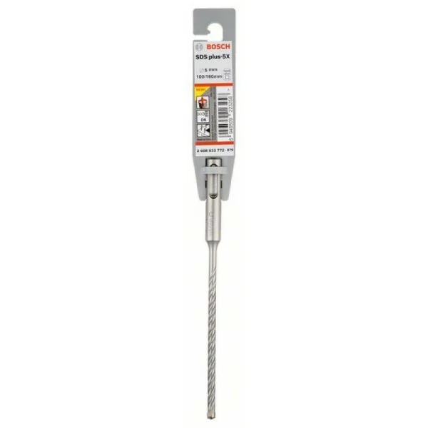 Бур SDS-plus-5X 5x100x160 мм Bosch 2608833772 — изображение 2