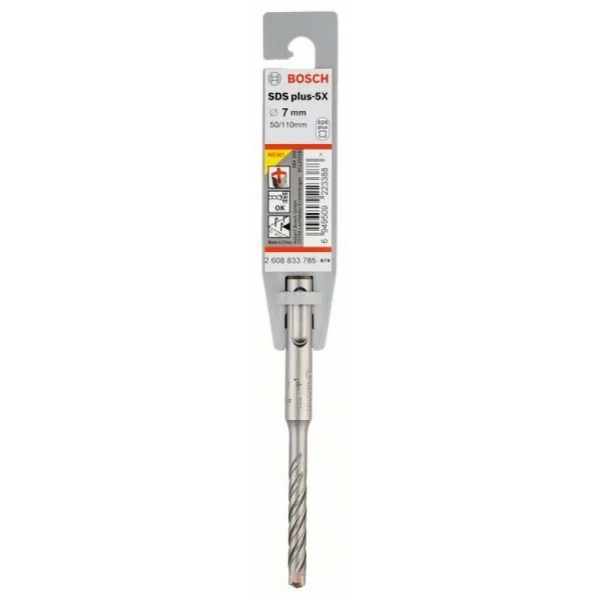 Бур SDS-plus-5X 7x50x110 мм Bosch 2608833785 — изображение 2