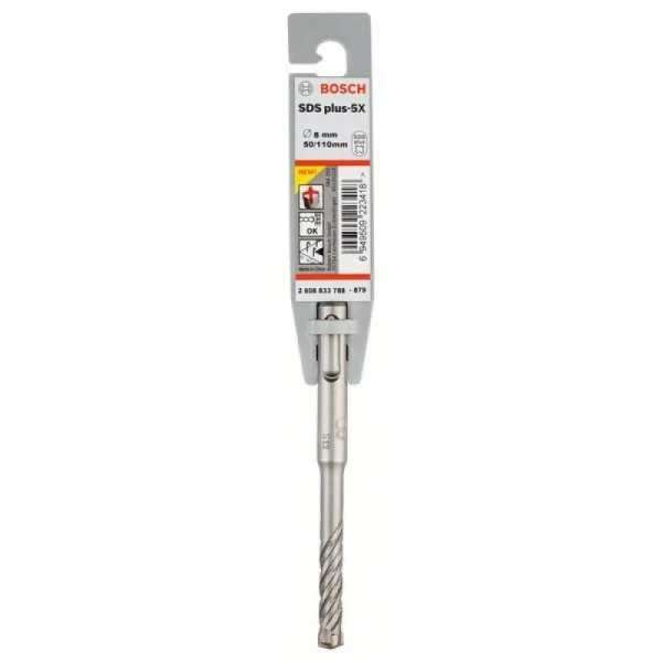 Бур SDS-plus-5X 8x50x110 мм Bosch 2608833788 — изображение 2