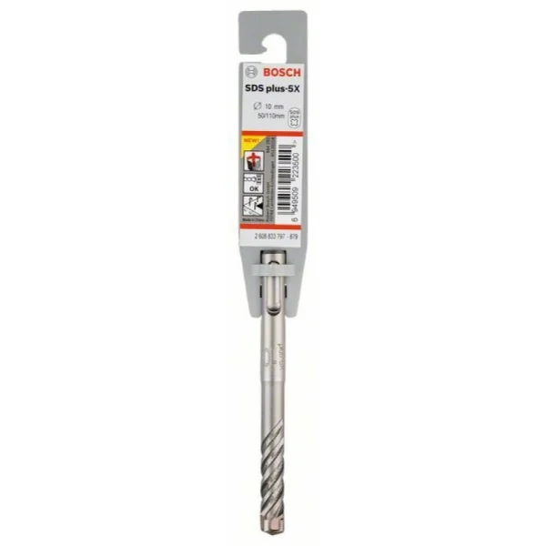 Бур SDS-plus-5X 10x50x110 мм Bosch 2608833797 — изображение 2
