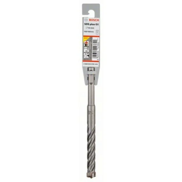 Бур SDS-plus-5X 14x100x160 мм Bosch 2608833816 — изображение 2