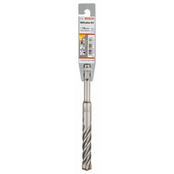 Бур SDS-plus-5X 15x100x160 мм Bosch 2608833822 — изображение 2