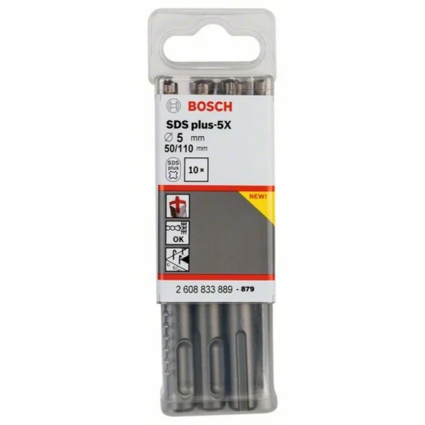 Бур SDS-plus-5X 5x50x110 мм Bosch 2608833889 — изображение 2
