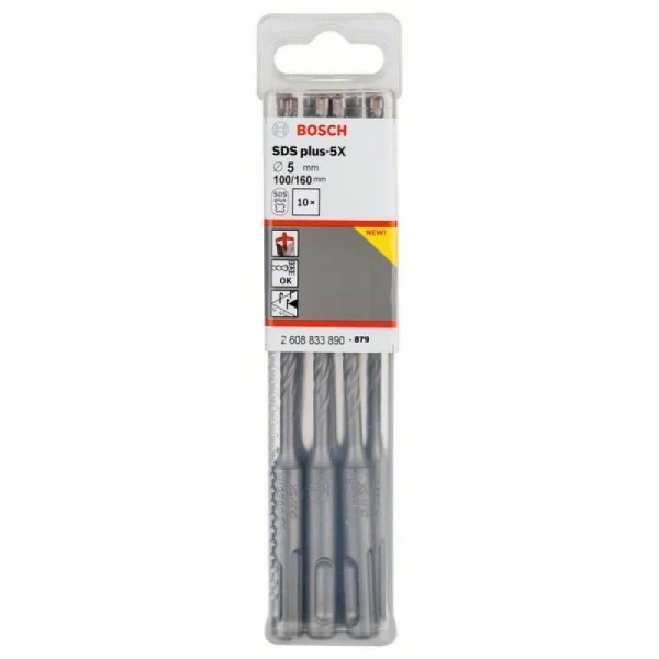 Бур SDS-plus-5X 5x100x160 мм Bosch 2608833890 — изображение 2
