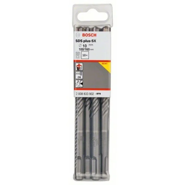 Бур SDS-plus-5X 10x100x160 мм Bosch 2608833902 — изображение 2