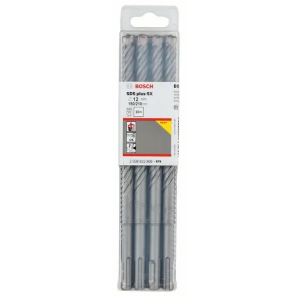 Бур SDS-plus-5X 12x150x210 мм Bosch 2608833906 — изображение 2