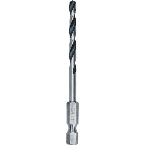 10 сверл HSS PointTeQ HEX 4.2 мм Bosch 2608577544 — изображение 2