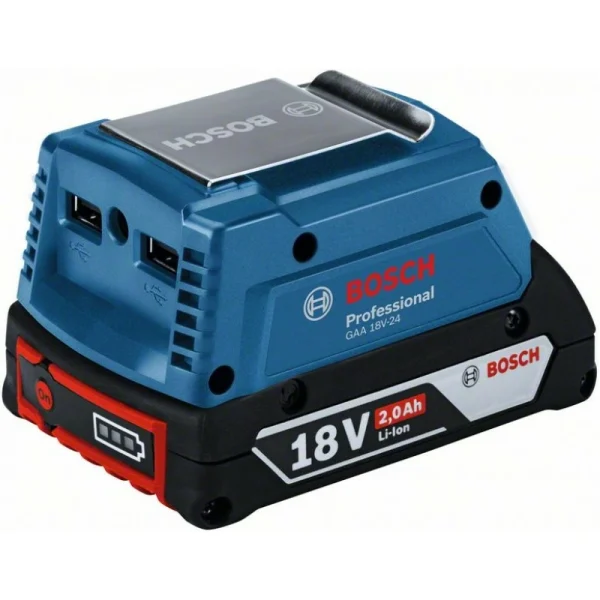 Адаптер для зарядки USB-устройств от аккумуляторов 14,4 В и Bosch GAA 18V-24 1600A00J61 — изображение 3