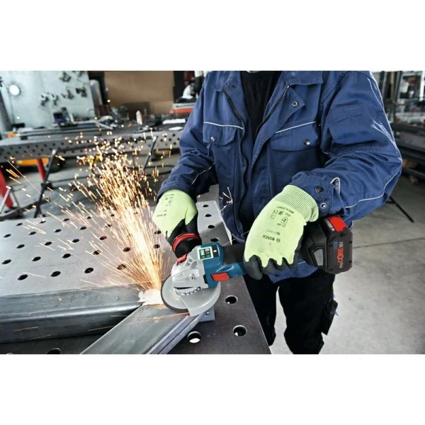 Аккумуляторная угловая шлифмашина Bosch GWS 18V-10 SC 06019G340D — изображение 3