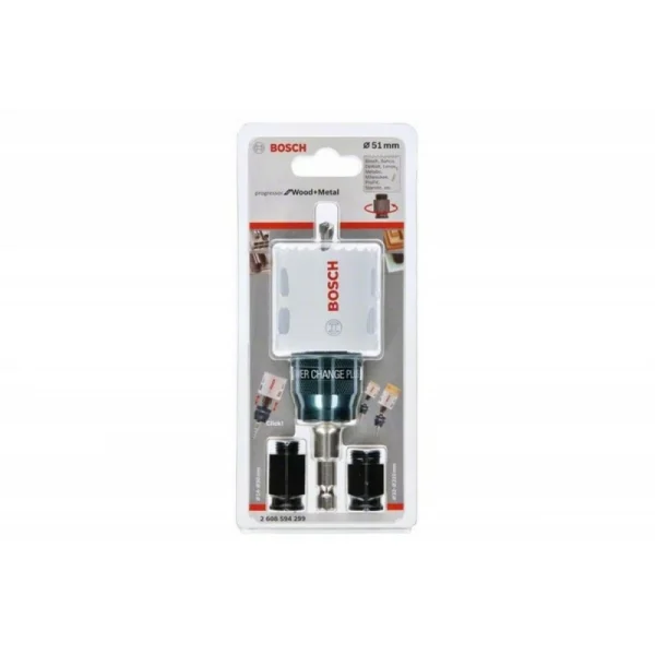Коронка KIT BiM PROGRESSOR 51 мм + адаптеры Bosch 2608594299