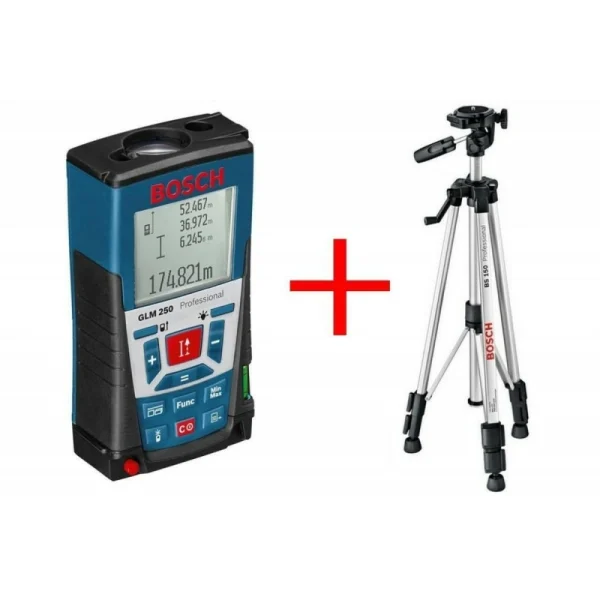 Лазерный дальномер Bosch GLM 250VF + BT 150 061599402J