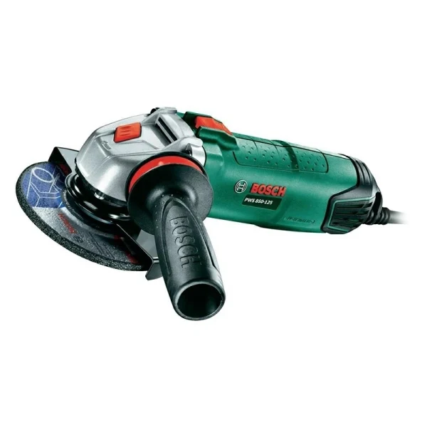 Угловая шлифмашина Bosch PWS 850-125 CE + (алмазный диск + 3 обдирочных диска) 06033A2708 — изображение 3
