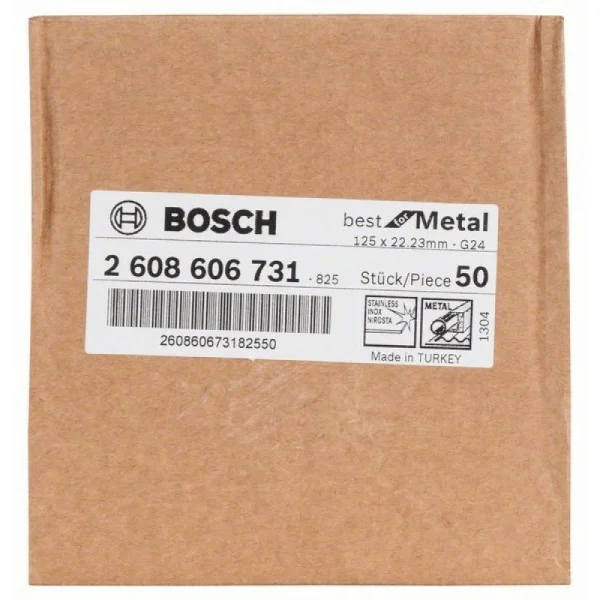 Фибровый шлифкруг R574 Best for Metal 125x22,23 мм, 24 Bosch 2608606731 — изображение 2