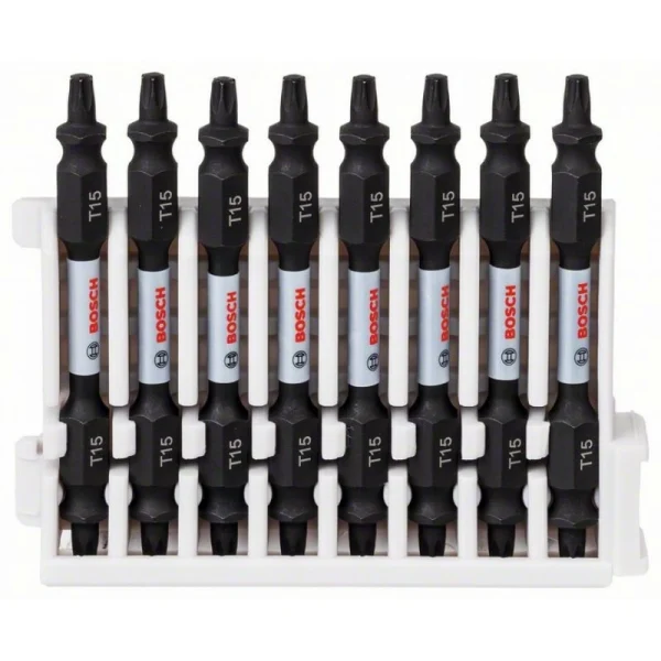 Кассета двусторонних ударных бит Impact Control 65 мм T15/T15 8 шт Bosch 2608522342