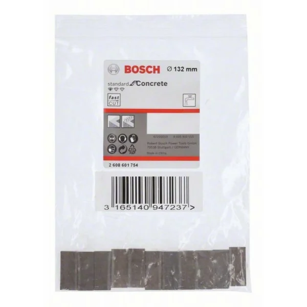Сегменты для алмазной коронки Standard 132x450 мм 1 1/4", 11 шт Bosch 2608601754 — изображение 2